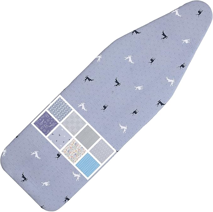 Ironing Board Cover and Pad Standard Size 15 x 54, 3 Pairs of Hook and Loop