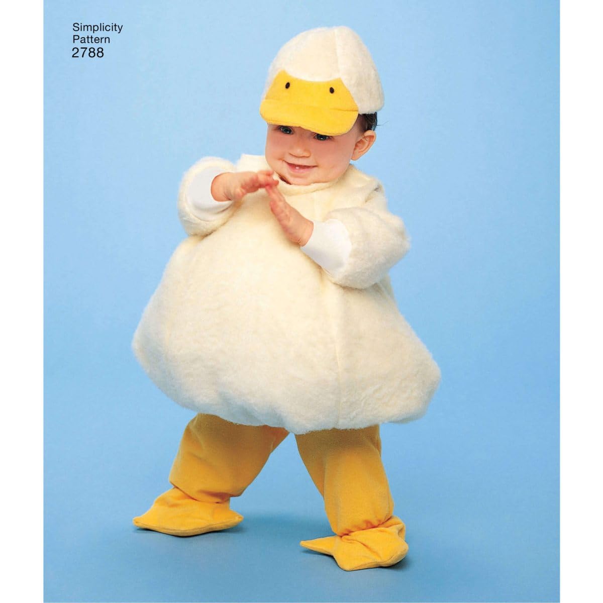 Simplicity 2788 Lamb, Chick, Witch, Pumpkin and Lady Sewing Pattern for Toddlers Halloween Costume, Sizes A 1/2-4