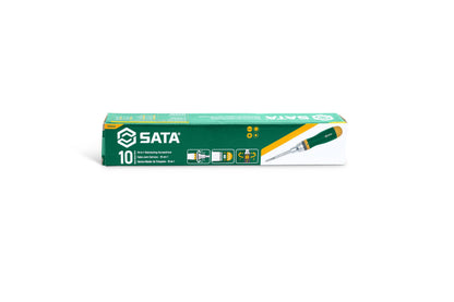 SATA ST09350 19-in-1 Multipurpose Ratcheting Screwdriver Set with 8 Double-Sided Bits and a Green and Yellow Oil-Resistant Handle
