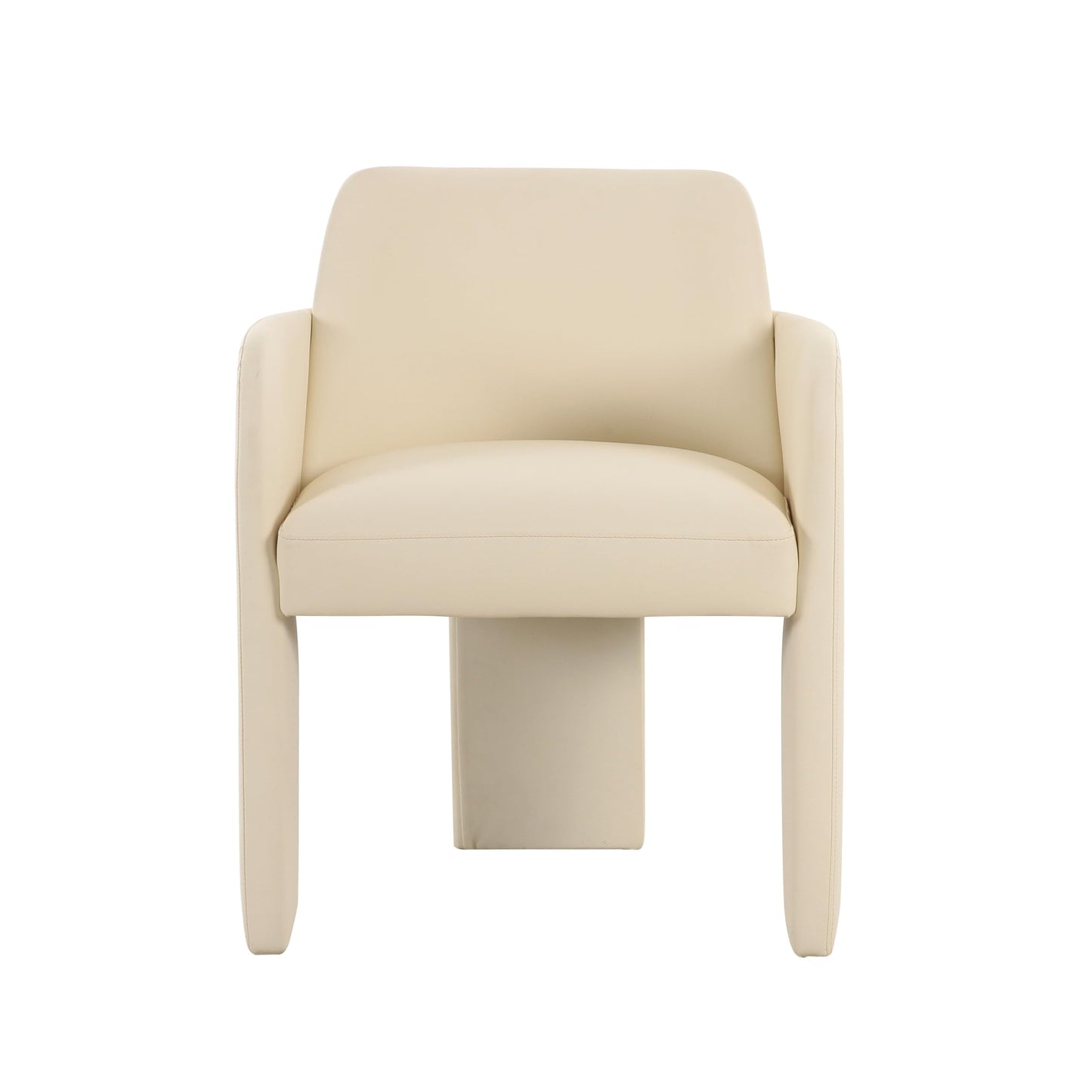 Tov Furniture Leo Cream Vegan Leather Dining Chair