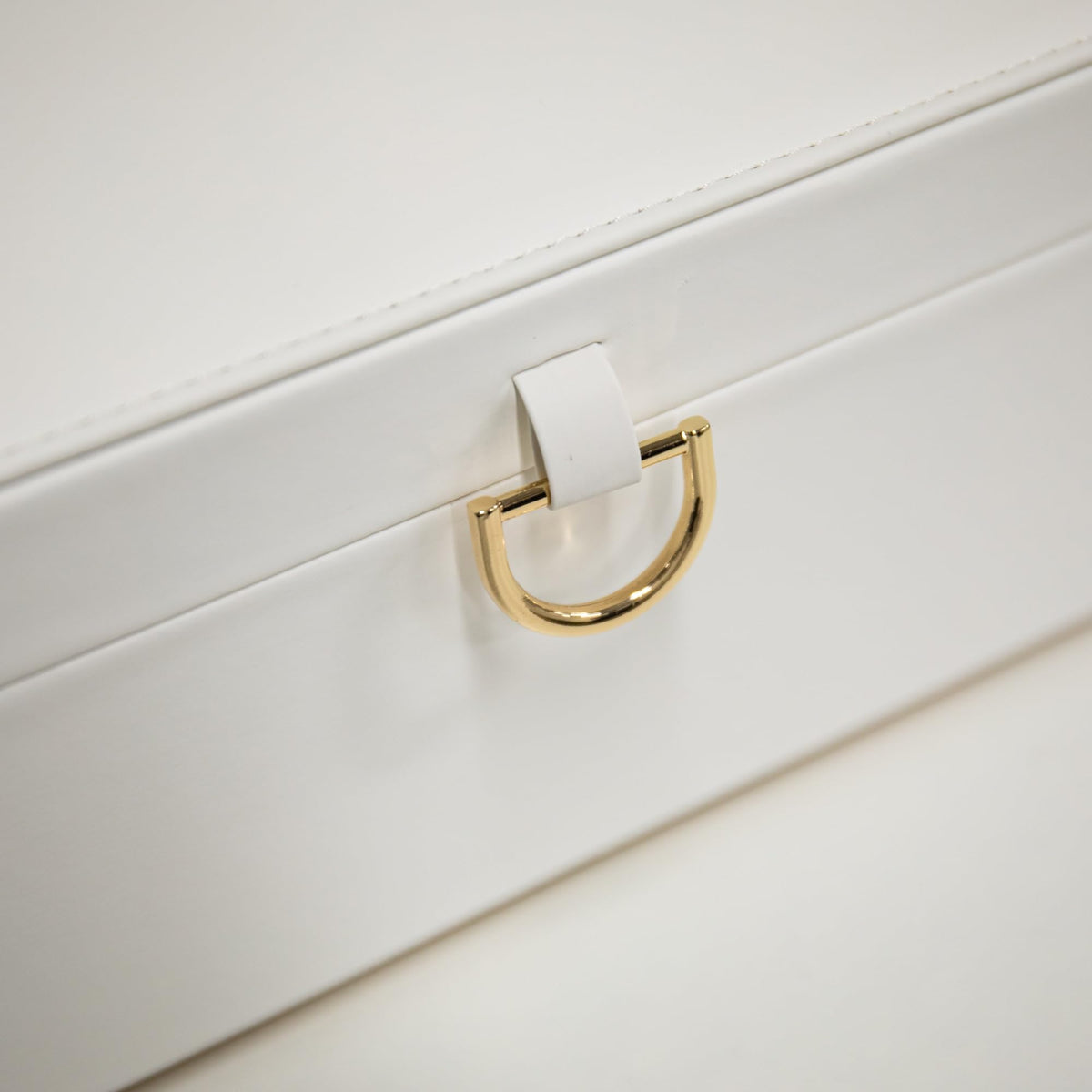 COLLECTIVE HOME - Monogram Jewelry Box with Mirror, Custom Gold Letter Engraving, Elegant Jewelry Organizer with Removable Tray, Gift for Mother’s Day, Girlfriend, Birthday (m)