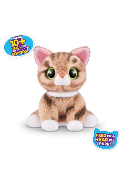 Pets Alive Smitten Kittens Ginger, Surprise Kitten Plush, Ultra Soft Plushies, Interactive Toy Pets, Electronic Pet Kitten, Ages 3+ (Ginger)