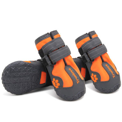 MOKCCI Truelove Dog Boots Waterproof Dog Shoes with Reflective Straps for Small Medium Large Dog Outdoor