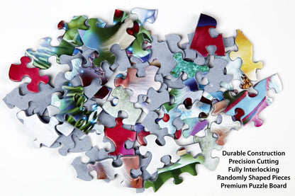 Vermont Christmas Company Monster Banquet Jigsaw Puzzle - 550-Piece Halloween Jigsaw Puzzle for Adults with Fully Interlocking & Randomly Shaped Pieces - Fun Halloween Puzzles for Adults (24" x 18")