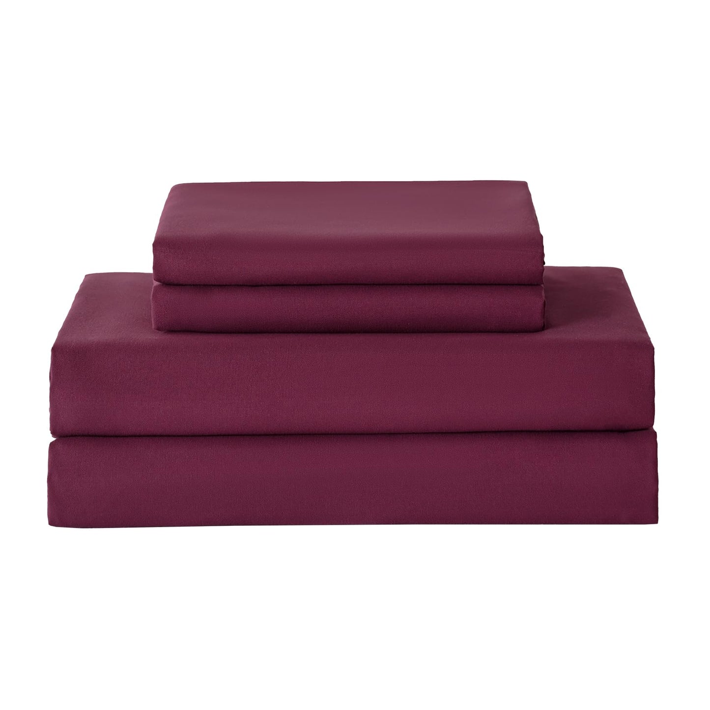 Yibeizi Fuchsia King Sheet Set,Soft Microfiber Cooling Bed Sheets,4 Pieces Deep Pocket Fitted Bedsheet Flat Sheet & Pillowcases