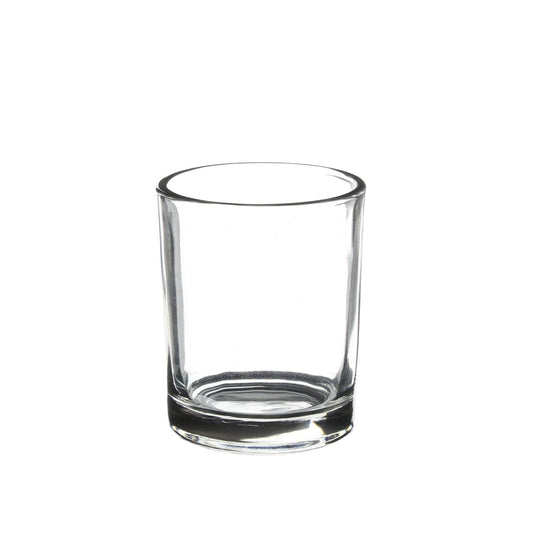 WGV Tea Light Votive Candle Holder 2x2.4, Clear Tiny Utility Cylinder Glass Vase, Small Planter Terrarium for Home Accent Decor, 24 Pieces