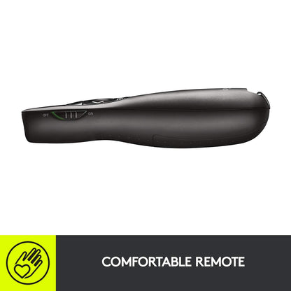 Logitech Wireless Presenter R400, PowerPoint Clicker with Laser Pointer, Wireless Presentation Clicker Remote