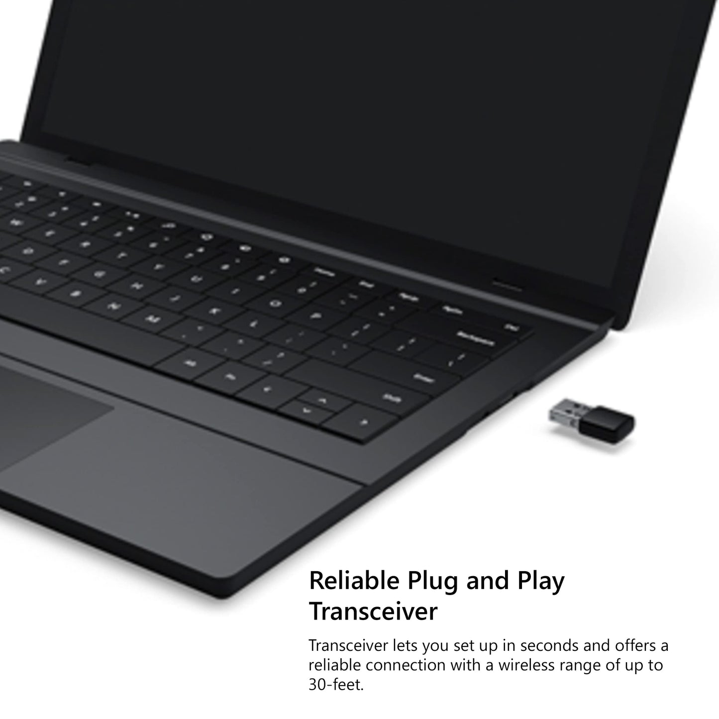 Microsoft Wireless Keyboard & Mouse, Desktop 900 Keyboard with USB for Windows or Mac Computers, Black