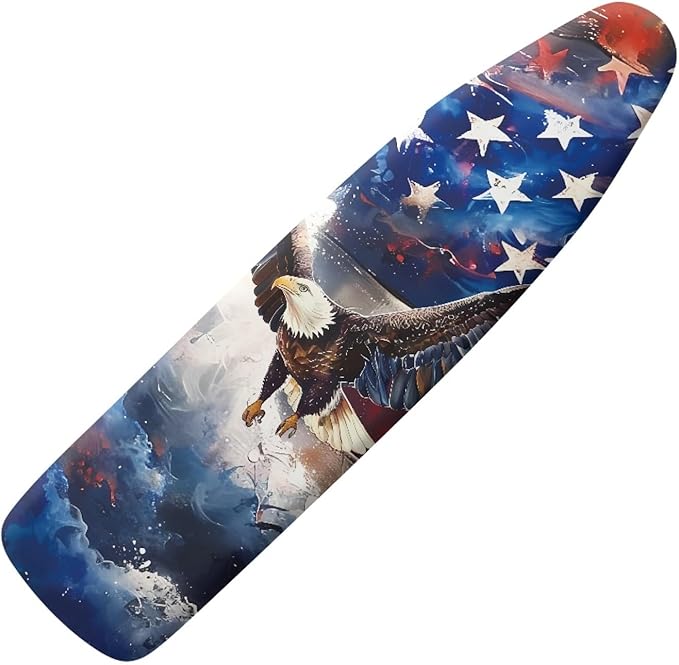 GLENLCWE American Flag Bold Eagle Ironing Board Cover, 54x15 inches, 4th of