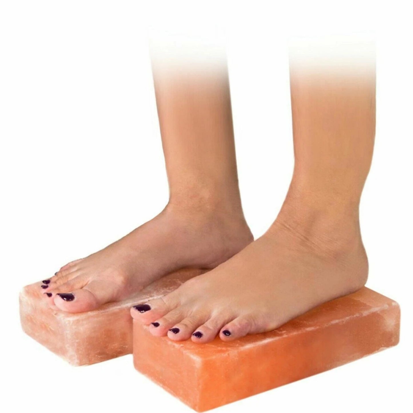 Himalayan Salt Foot Bricks Pair of Natural Pink Salt Blocks for Feet, Rest & Spa Stones Natural Salt Block, Salt Brick for Foot Soak, Relaxation & Odor Neutralizer