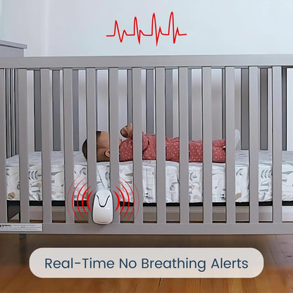 Babysense Video Baby Monitor with 2.4" Screen & Medically Certified Baby Movement Monitor with Real-Time No Breathing Motion Alerts, Tracks Breathing Motion Irregularity, Non-Contact, 2-in-1