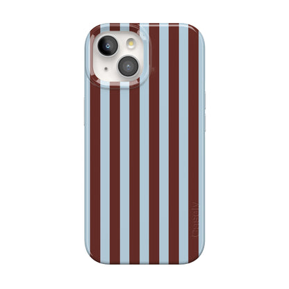 Casely iPhone 15 Plus Case | Fit Check | Neutral Checkerboard Checkered Classic Case | Compatible with MagSafe