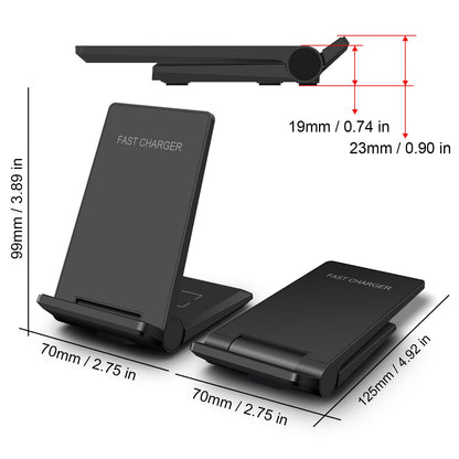Wireless Charger 2 in 1, 20W Fast Wireless Charging Stand Station Foldable for iPhone 17 16 15 14 13 12 Pro Max/XS,Air Pods, for Samsung Galaxy S25/S24/S23/S22/S21/S20,Note20/10,Galaxy Buds