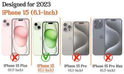 flewfun Magnetic for iPhone 15 Case Cute Beetle Phone Case, Entomology Insect Art Shockproof Slim TPU and Hard PC Protective Phone Cover Compatible with MagSafe Gift for Entomology Lover