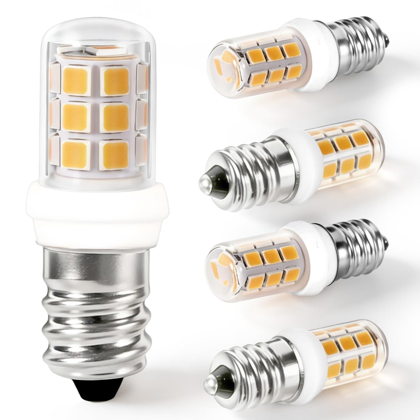 VYAOMLI E12 C7 Salt Lamp Bulbs, C7 LED Night Light Bulb, 2W Equivalent 15W 20W E12 Base Replacement for Himalayan Salt Lamps Light Bulbs Chandeliers Bulbs (Warm White, Pack of 5)