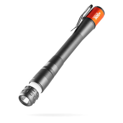 NEBO Inspector 500+ Flex Pen Light | 500 Lumens, 8 Light Modes, Rechargeable LED Flashlight & 360 Degree Area Lighting, Magnetic Base, IPX7 Waterproof, Pocket Size for EDC, Includes USB Charging Cable