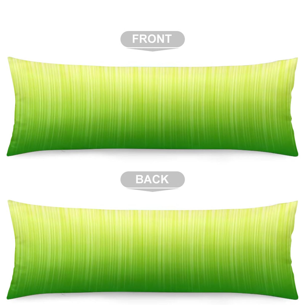 Lime Green Decorative Body Pillow Cover Luxury Throw Pillow Covers Modern Long Pillow Case Protector with Hidden Zipper Soft Rectangle Bed Pillowcases Cushioned for Bedroom,Couch,Home Gifts 20"x54"