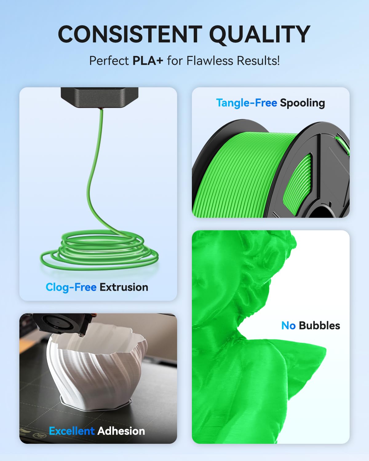 JAYO PLA+ Filament 1.75mm, PLA Plus 3D Printer, Neatly Wound Filament, Dimensional Accuracy +/- 0.02 mm, 1.1 KG Spool(2.42 LBS), Wood Farbe