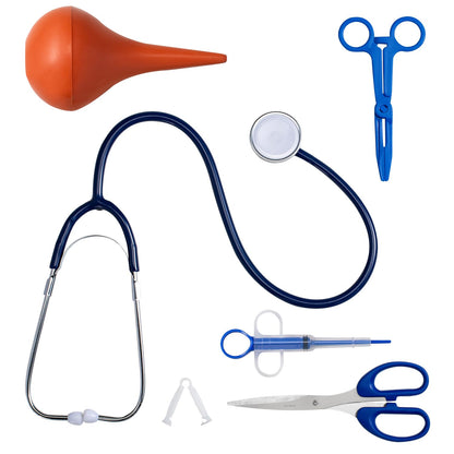 GSSFASHION Puppy Kitten Whelping Kit, Whelping Kit with Feeding Nipple Bottle Scissors Cord Clamps Aspirator etc Full kit