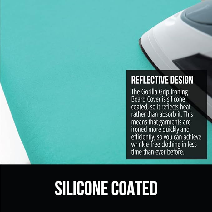 The Original GORILLA GRIP Ironing Board Cover and Pad, Silicone Coating
