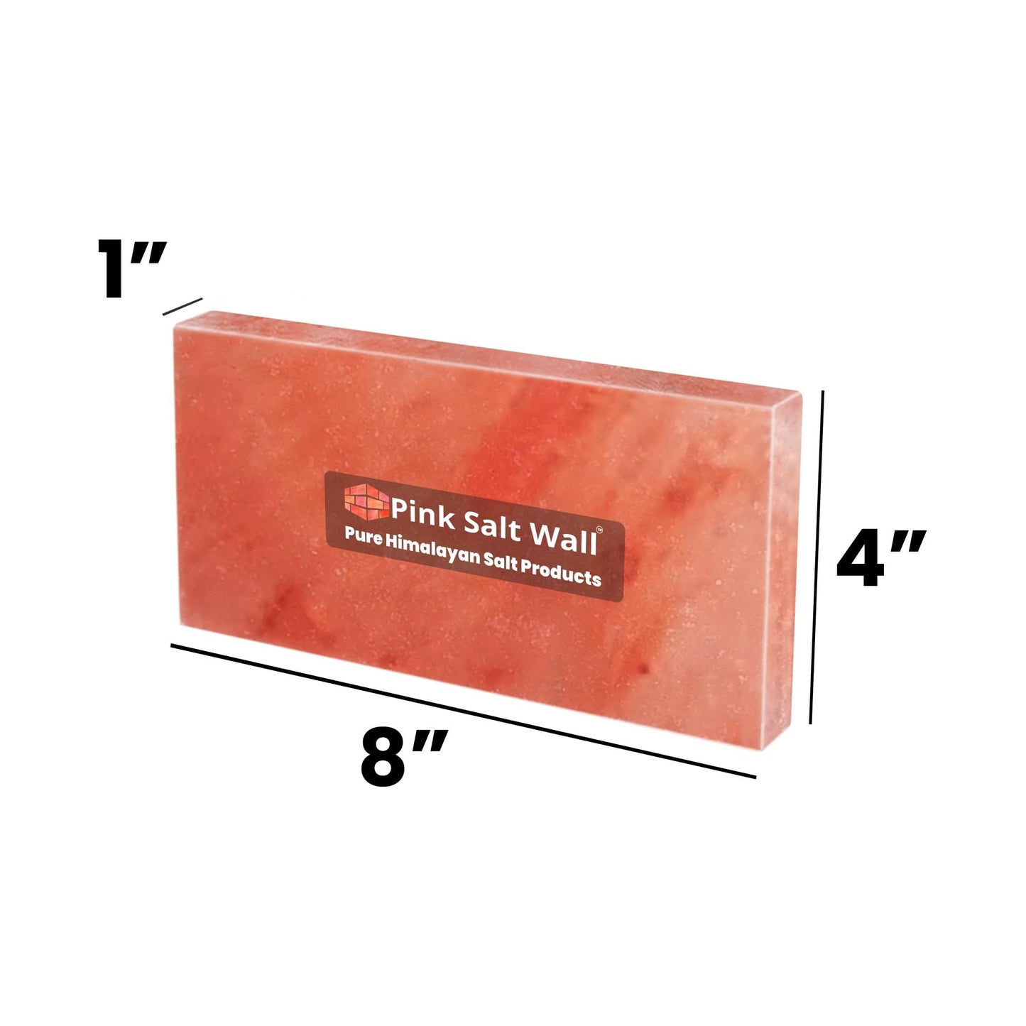 6-Pack Pink Salt Brick Tiles Wholesale-Pack (8×4×1″) DIY Salt Brick & Pink Salt Brick Wall Kit for Spa, Sauna, Home & Office Décor