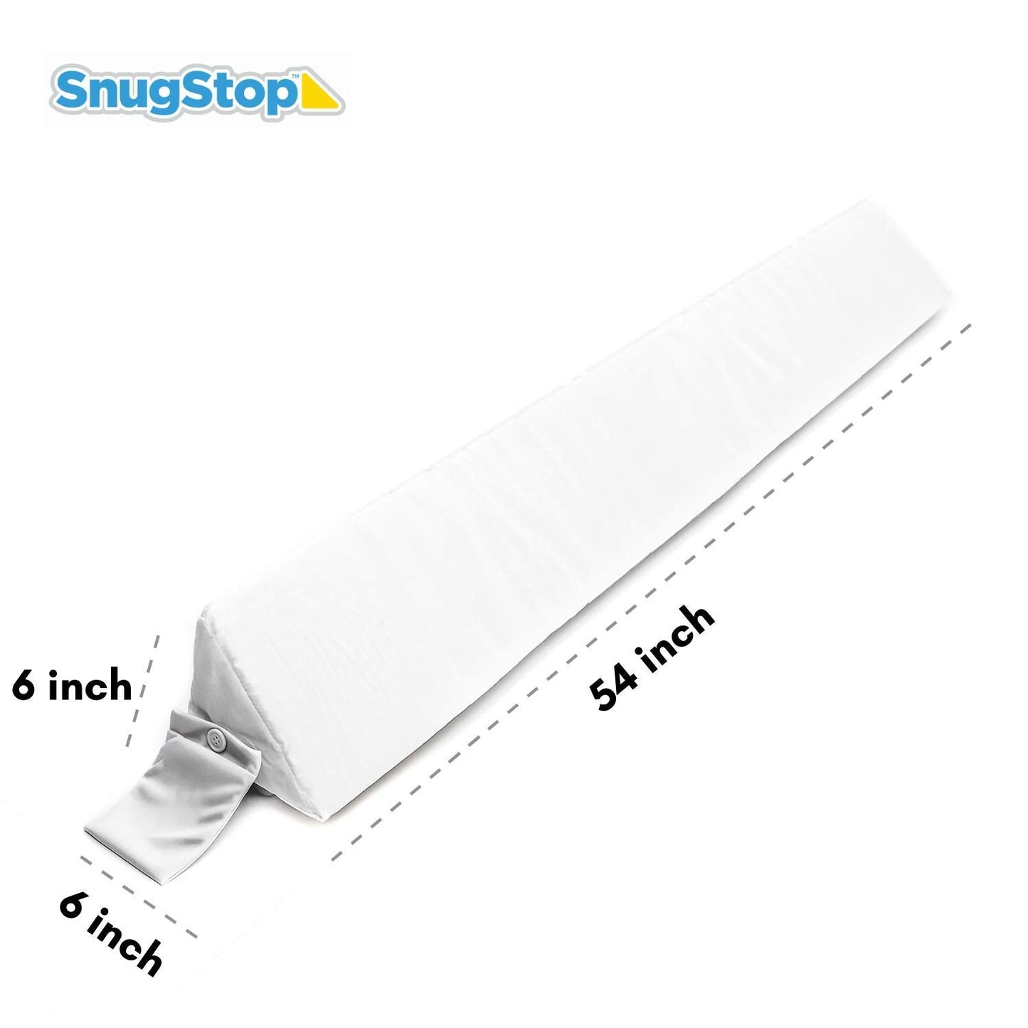 SnugStop The Original Bed Wedge | Gap Filler Between Your Headboard and Mattress | Triangle Pillow Wedge | Bed Filler Wedge | Gap Headboard Filler | Gap Bed Stoppers | Don't Lose Your Pillow(Full)