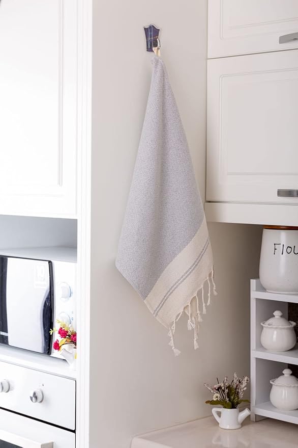 Evelynen Turkish Hand Towels for Bathroom & Kitchen Towels Decorative Set of 2