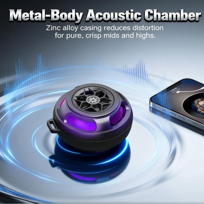 Starphen Speaker with Fidget Spinner , 2026 New Bluetooth 6.0 Fidget Toys for Adults Men, Metal Spinning Speaker with HD Sound, Unique Anxiety Relief Gadgets Gifts for Men