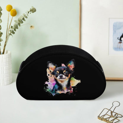 Chihuahua Dog Colorful Remote Control Holder with 5 Compartments Caddy Desktop Organizer for Home Office