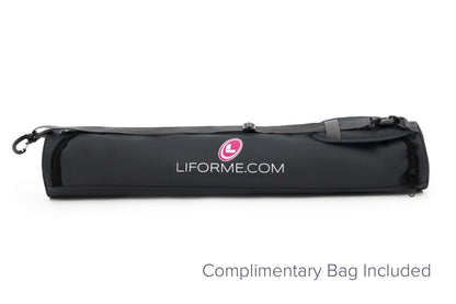 Liforme Original Yoga Mat – Free Yoga Bag Included - Patented Alignment System, Warrior-like Grip, Non-slip, Eco-friendly, sweat-resistant, long, wide, 4.2mm thick mat for comfort