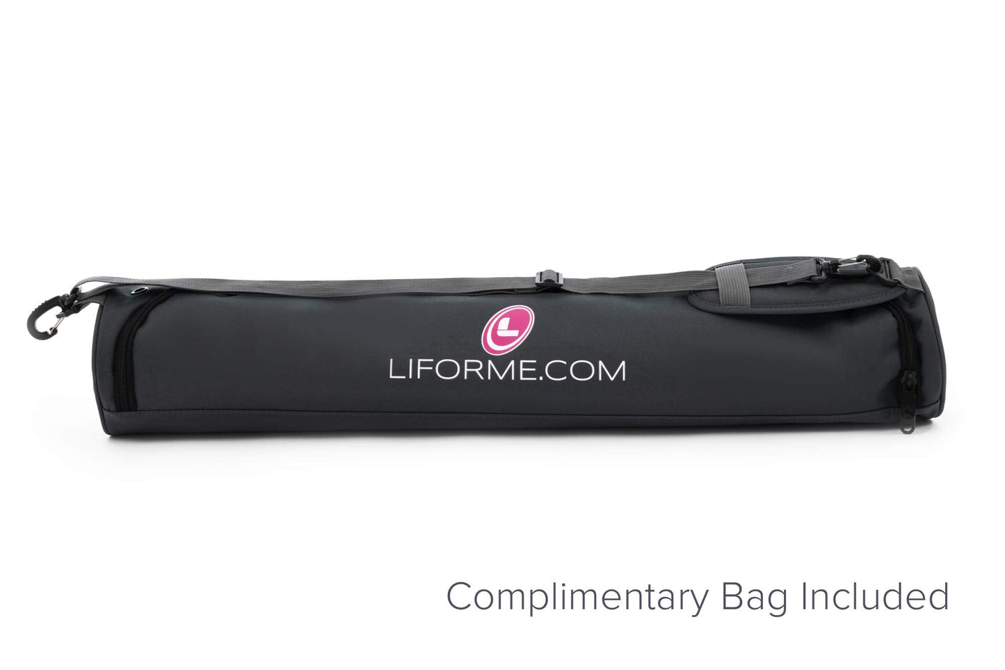 Liforme Travel Yoga mat – Patented Alignment System, Warrior-Like Grip, Non-Slip, Eco-Friendly, Ultra-Lightweight and Sweat Resistant, Made with Natural Rubber