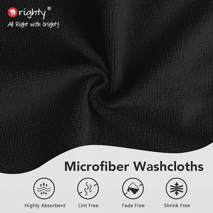 Orighty Wash Cloths Bulk Towels Set 200 Pack, Highly Absorbent and Soft Feel