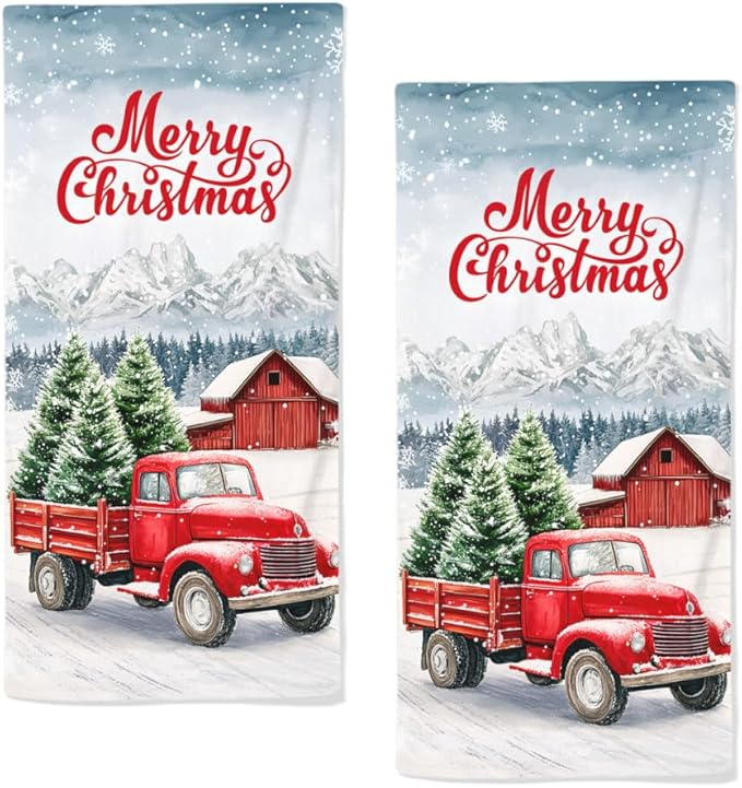Christmas Hand Towels for Bathroom