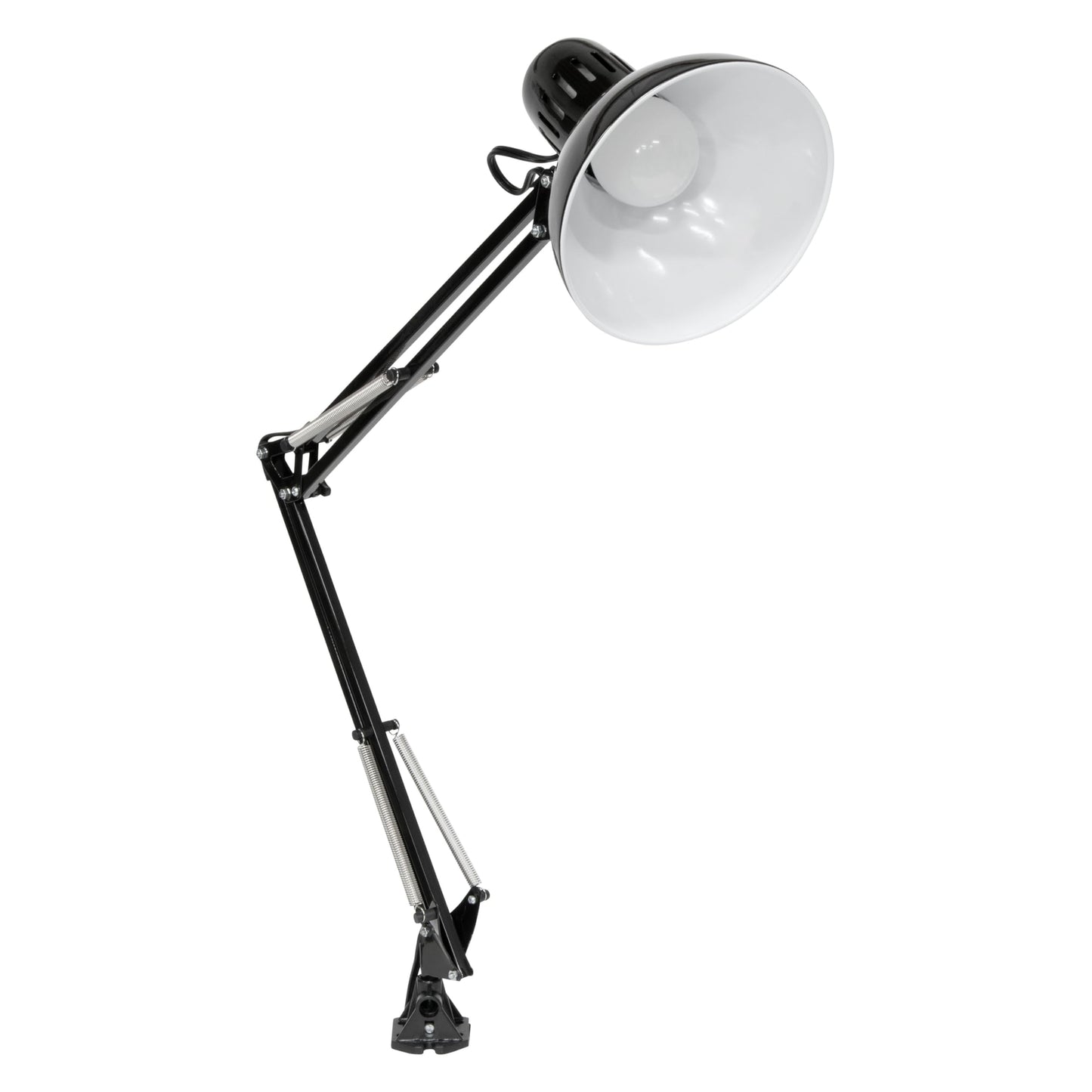 Studio Designs Swing Arm Lamp with 13-watt CFL Bulb, Black
