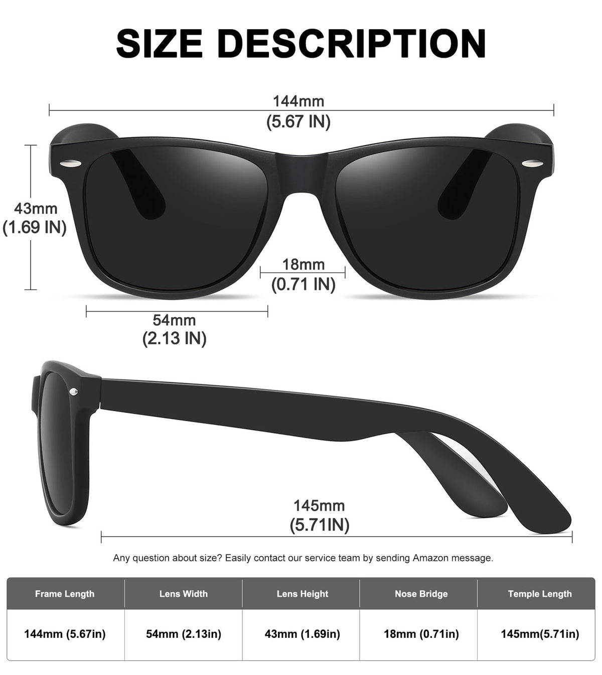 MEETSUN Polarized Sunglasses for Women Men Classic Retro Sun Glasses for Driving UV400 (3 Pack) Black Brown Gradient