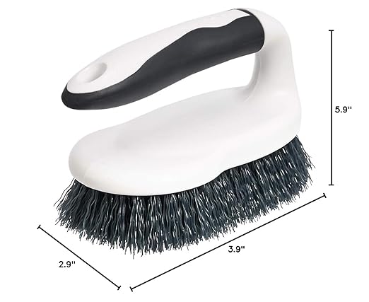 Amazon Basics All Purpose Rectangular Scrub Brush, Hard Bristle, Stiff Bristles