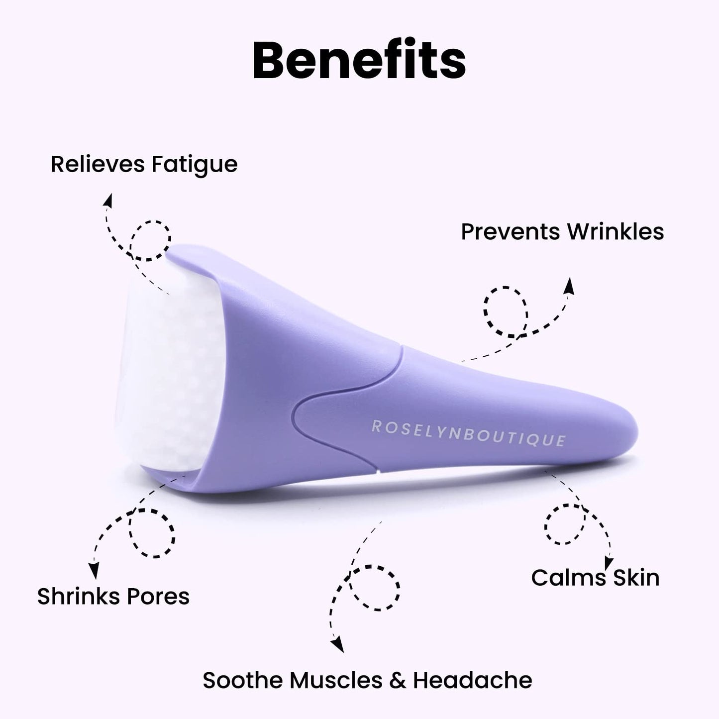 ROSELYNBOUTIQUE Ice Roller for Face Wrinkles Fine Lines Puffiness Stick Massager Facial Skin Care Tools Self Care Gifts for Men Women (Green)