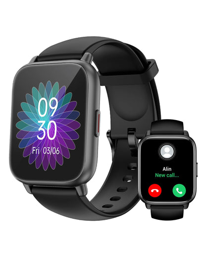 RUIMEN Smart Watch Answer Dial Call,Smart Watches for Women Men HD Touch Screen Fitness watch with SpO2-Monitor Heart Rate Sleep Monitor Pedometer Watch Multi Sports Mode for Android iOS