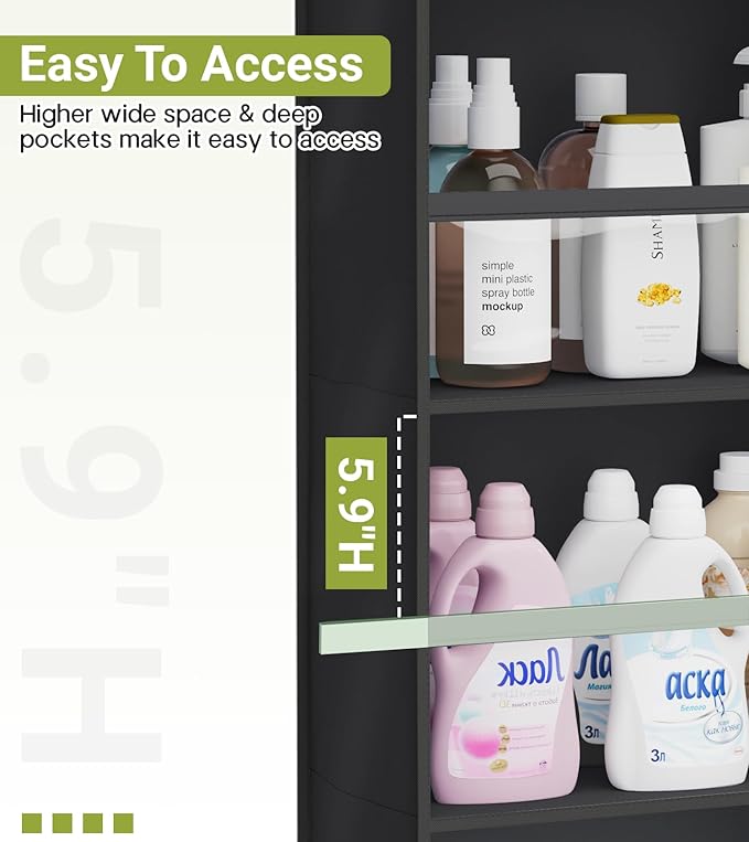 AOODA 2 Pack Over the Door Organizer, Large Capacity Closet Door Hanging