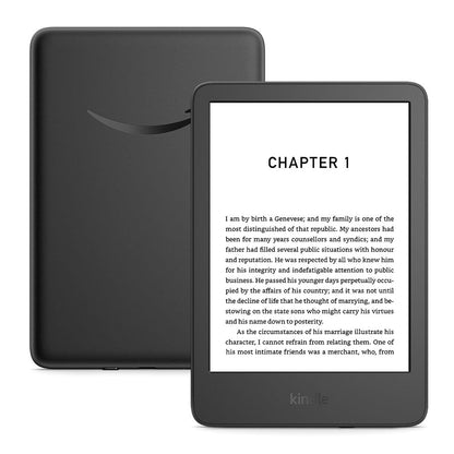 New Amazon Kindle (16 GB) – Lightest and most compact Kindle with glare-free display, faster page turns, adjustable front light and long battery life – Without Ads – Black