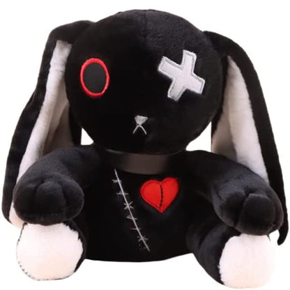 LVQING Rabbit Plush Doll, Scary Rabbit Stuffed Animal, Standing Toy - Black