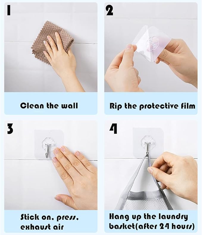 Mesh Collapsible Small Wall Laundry Baskets，Hanging Laundry Hamper，for Hotel