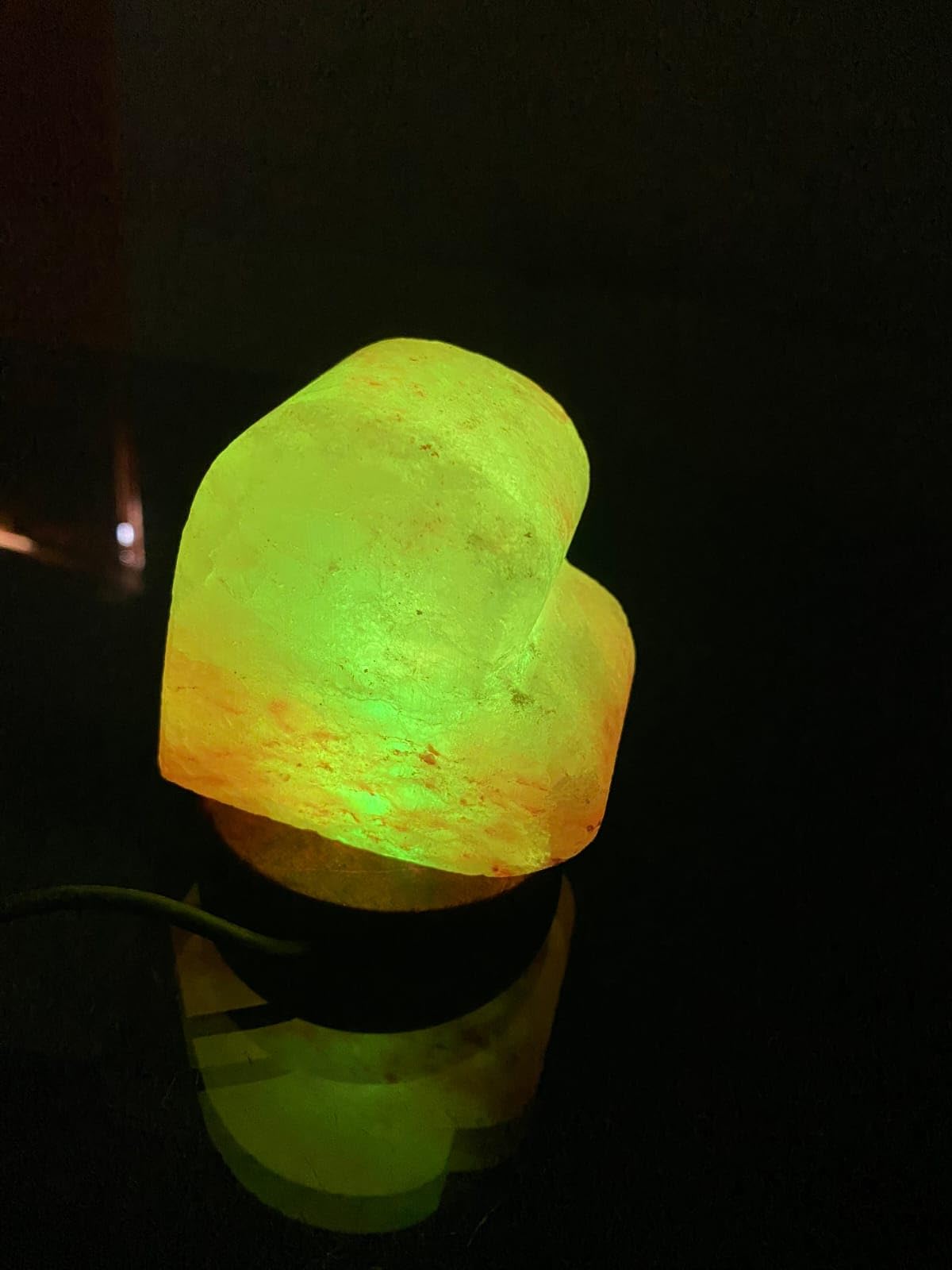 NatureBoost HL Himalayan Pink Salt USB Multi Colored lamp (Heart)