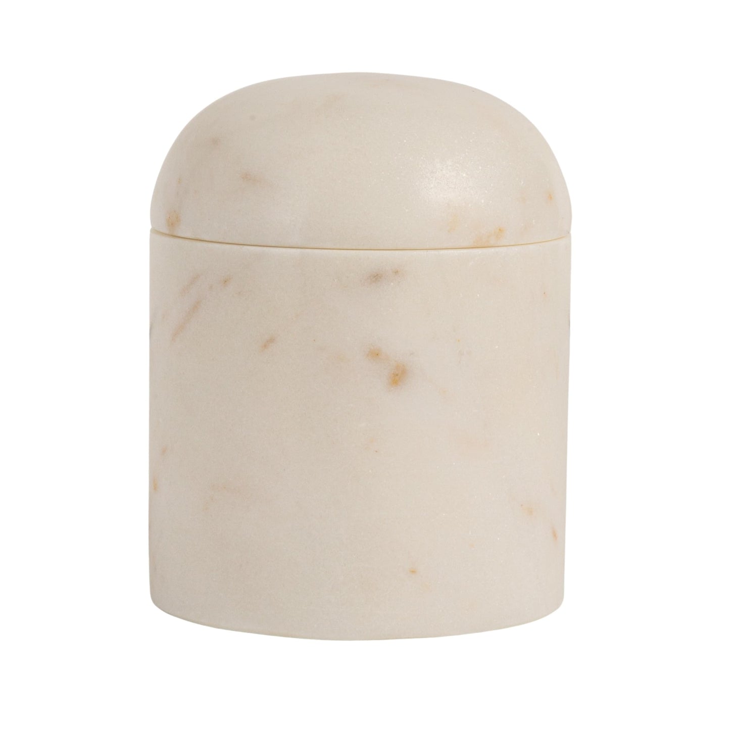Bloomingville Round Marble Salt Cellar, White