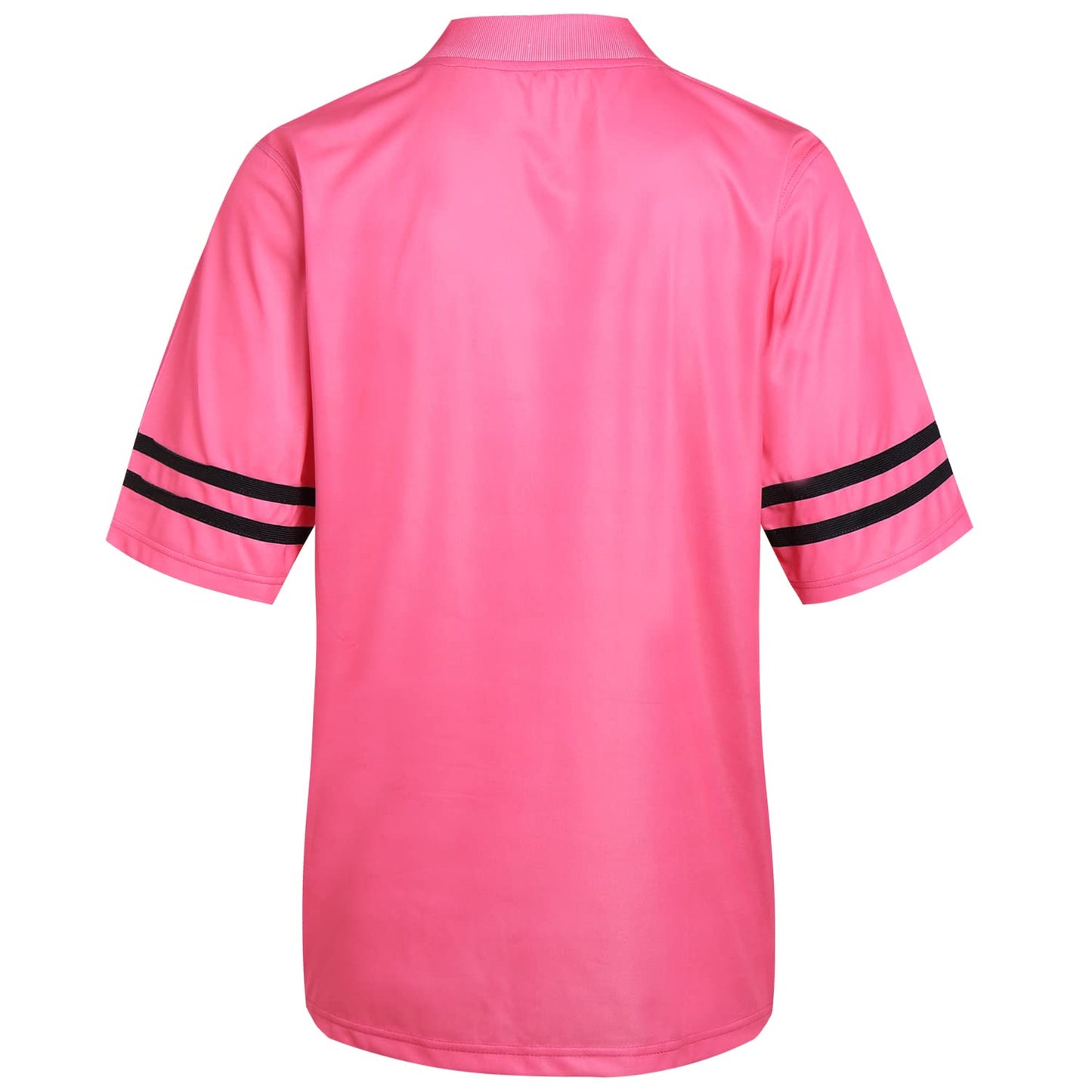 Pullonsy Plain Blank Football Jerseys for Men Mom Family Halloween Shirts Team Sport Tops Outfits Black Stripes Pink Jersey Size 2X-Large