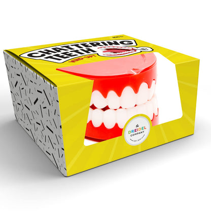 The Dreidel Company Wind Up Teeth Chomping & Chattering Teeth Toys for Kids Birthday Party Favors, Novelty and Gag Gifts, 2.5" Inches (2-Pack)
