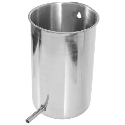 HOLIDYOYO Stainless Steel Hanging Bucket Portable Metal Bucket for Cleaning and Travel Lightweight Compact Kit for Daily Use and Easy Maintenance