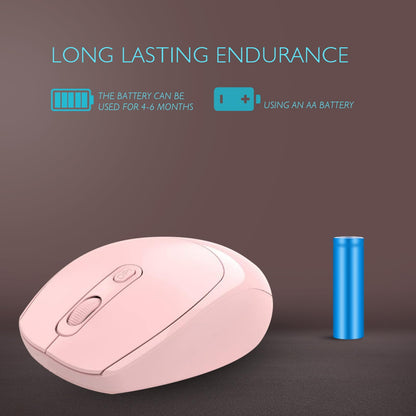 ONE-UP Wireless Mouse, 2.4G, Silent, USB Nano Receiver, for Laptop, Chromebook, PC, Mac, Windows and School Work (Black)