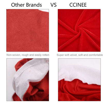 CCINEE 1 Set of 2 PCS Red Hat Dining Chair Slipcovers，Christmas Chair Back Covers Kitchen Chair Covers for Christmas Holiday Festival Decoration