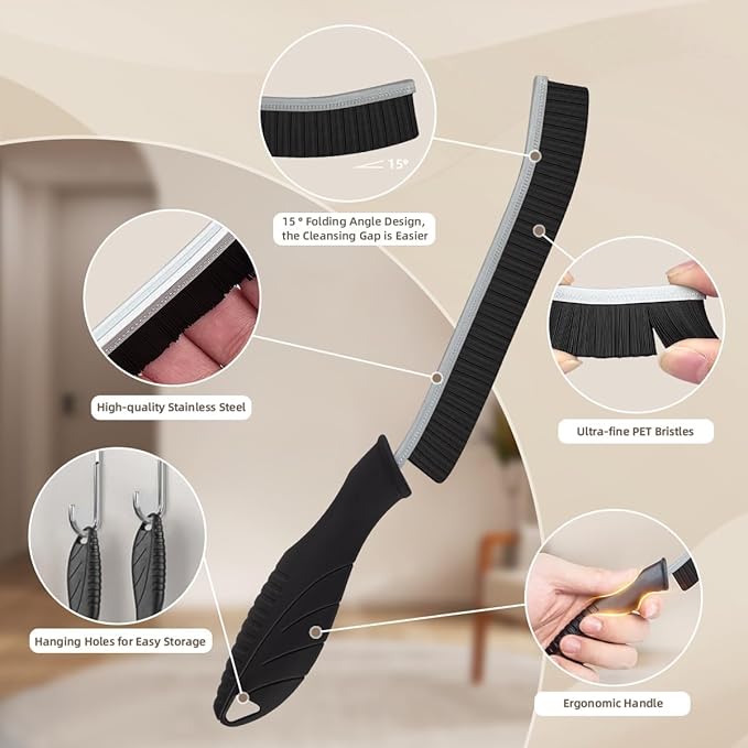 SXhyf Hard Bristle Crevice Cleaning Brush